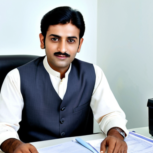 Home 17 Professional Banker**
"A fully clothed, professional Pakistani banker in a modest Shalwar Kameez and waistcoat, sitting at a clean desk in a modern bank branch in Karachi, Pakistan. Appropriate attire. Safe for work, appropriate content. Perfect anatomy, natural proportions, well-formed hands, proper finger count. Professional photography, high quality, soft lighting."
**
